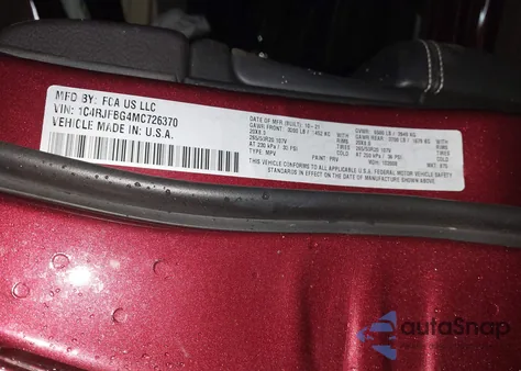 2021 Jeep Grand Cherokee 80Th Anniversary 4X4 из США, поврежденный, VIN 1C4RJFBG4MC726370